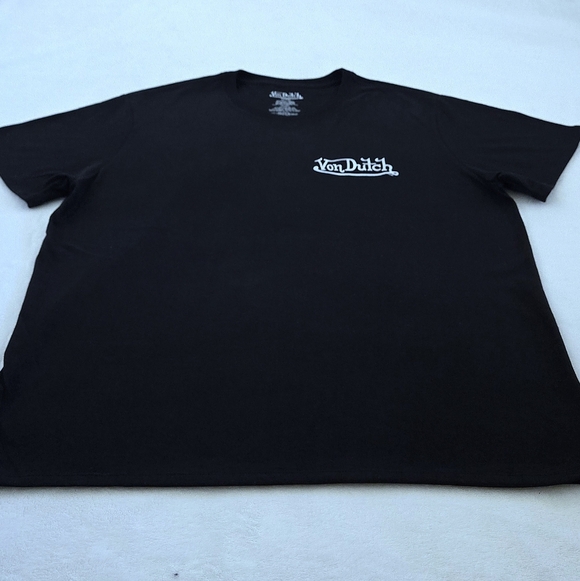 Von Dutch Black🖤 Graphic Tee👕 with White Logo - NWT - Picture 13 of 14